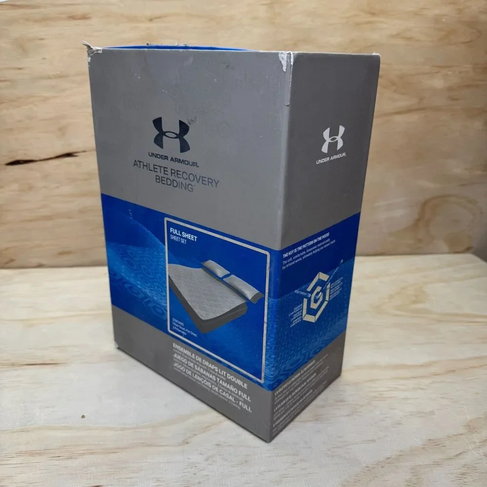 NEW Under Armour Athlete Recovery Bedding FULL Sheet Set White 1325132 100